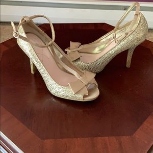 Crown Vintage sequin & bow heels